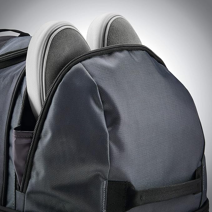 Samsonite Andante 2 Wheeled Duffel Bag – 28-Inch Durable Rolling Luggage with Inline Skate Wheels, Push-Button Handle & Spacious Compartments – Travel-Friendly and Lightweight - Riverrock/Black